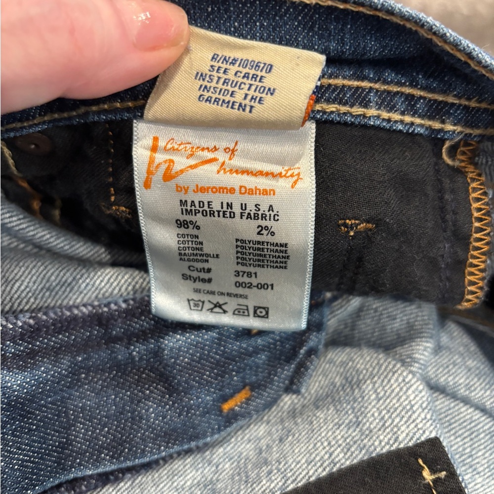 Citizens Of Humanity Dark Blue Ingrid Flare Jeans. Size 28 - Picture 3 of 13